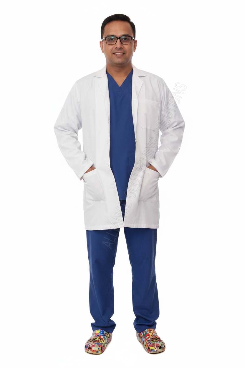 VISCO LAB COAT KNEE LENGTH