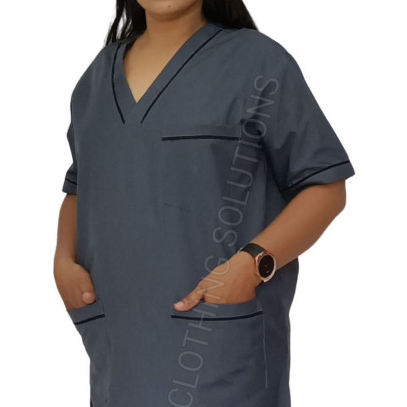 UNISEX V-PIPING PATTERN