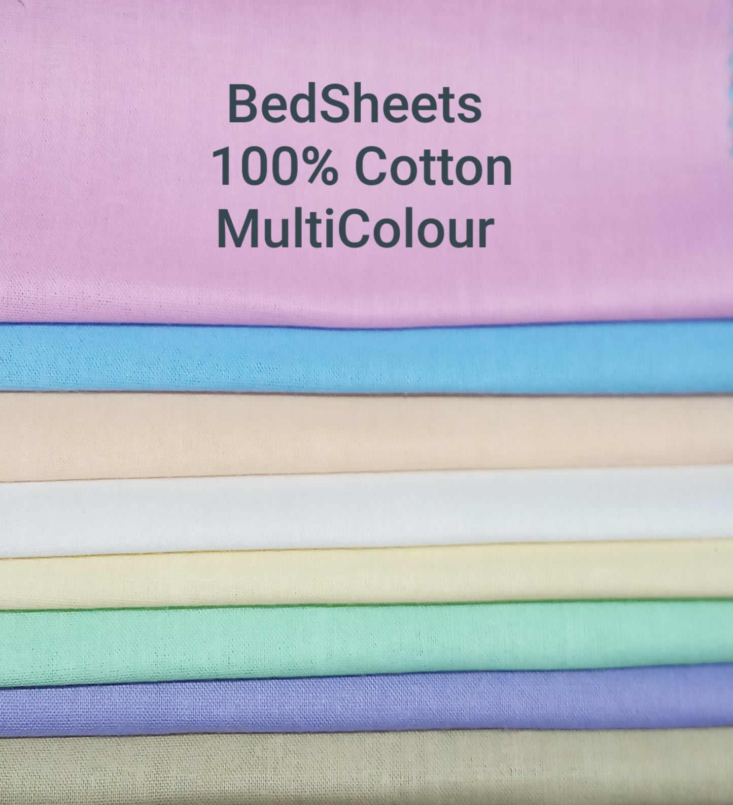 PLAIN COTTON BED SHEETS
