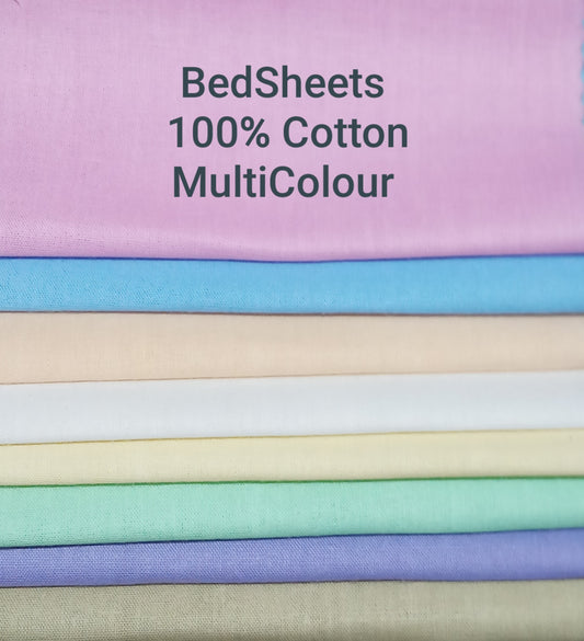 PLAIN COTTON BED SHEETS