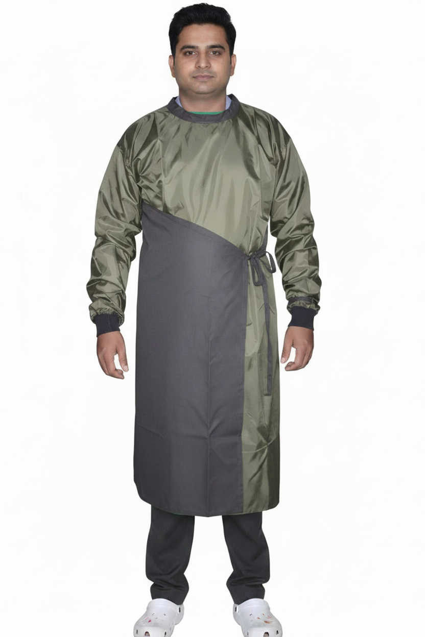 VISCO IMPERVIOUS SURGICAL GOWN DOUBLE FLAP