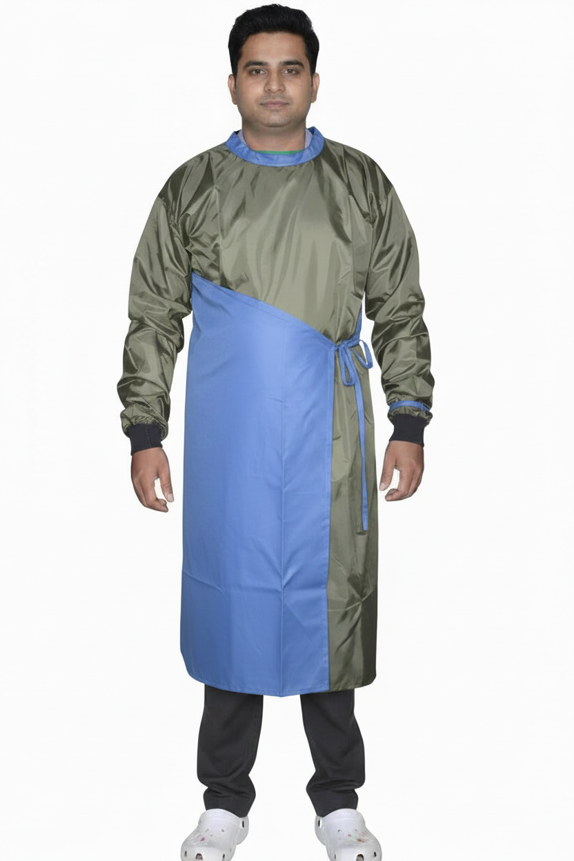 VISCO IMPERVIOUS SURGICAL GOWN DOUBLE FLAP