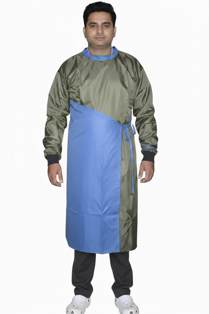 VISCO IMPERVIOUS SURGICAL GOWN DOUBLE FLAP