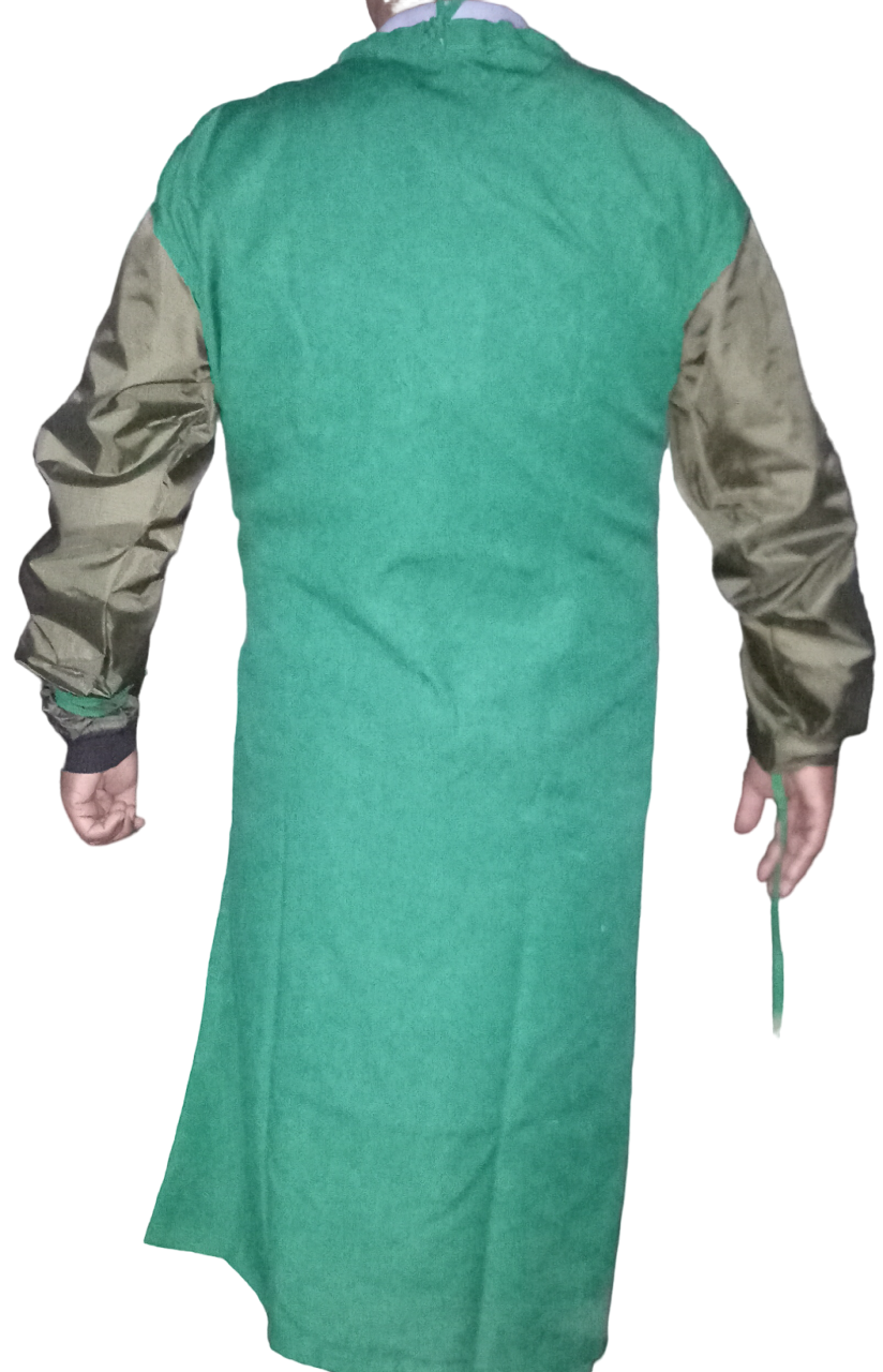 ACS COTTON IMPERVIOUS DOUBLE FLAP GOWN