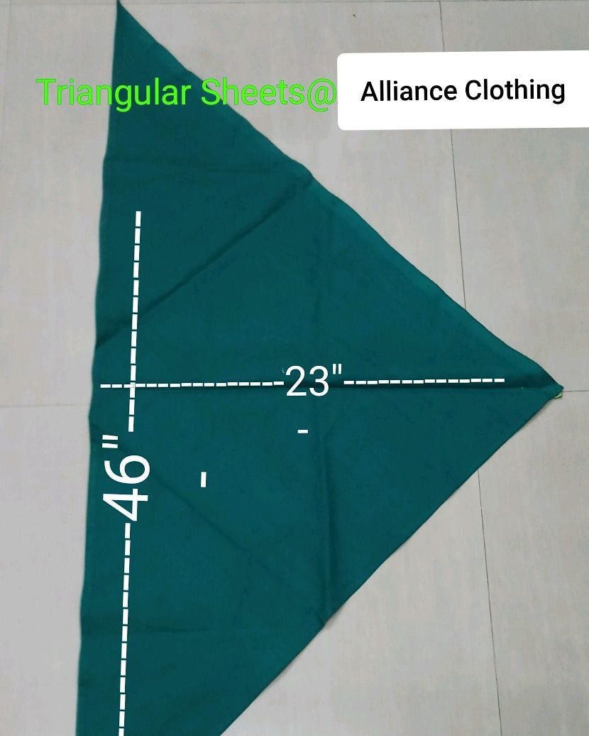TRIANGULAR SHEETS COTTON