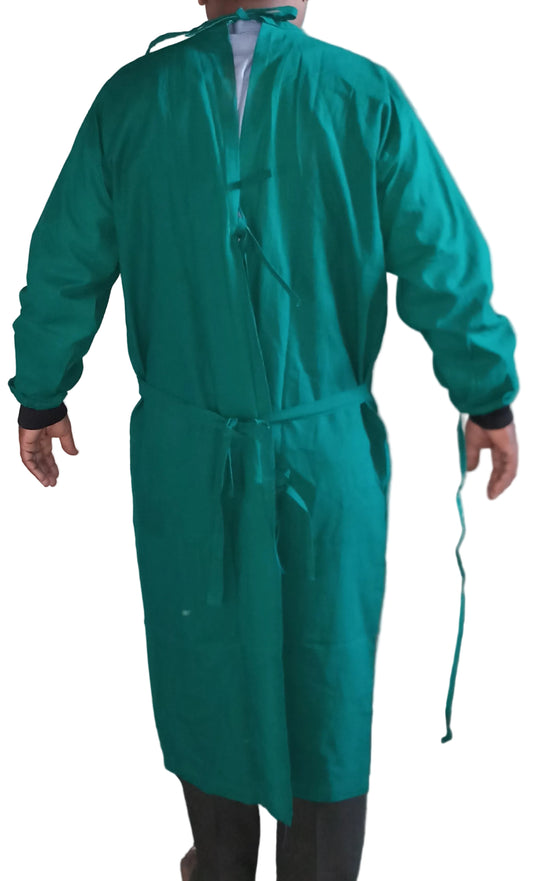 ACS COTTON SURGICAL GOWN SINGLE FLAP