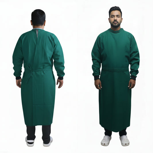 ACS COTTON SURGICAL GOWN SINGLE FLAP