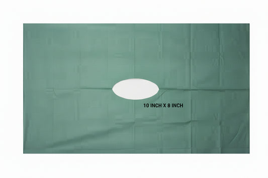 VISCO GYNEC HOLE SHEET 54X80 Inches(10x8 OVAL HOLE)