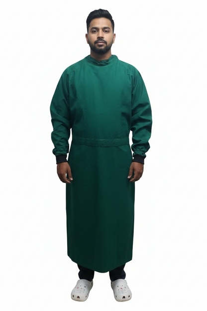 ACS COTTON SURGICAL GOWN SINGLE FLAP