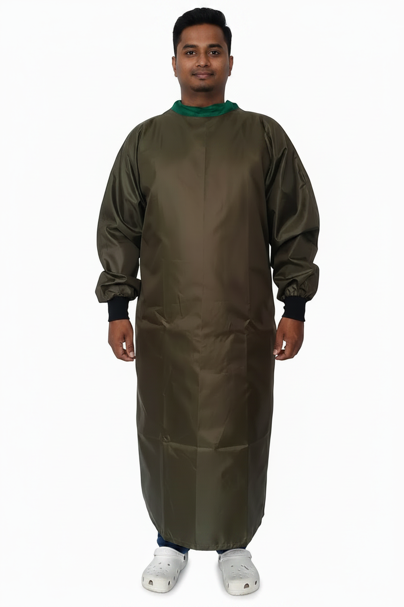 ACS COTTON IMPERVIOUS SURGICAL GOWN SINGLE FLAP