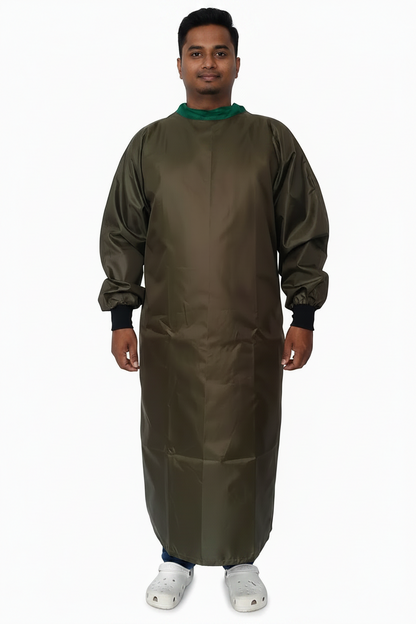 ACS COTTON IMPERVIOUS SURGICAL GOWN SINGLE FLAP