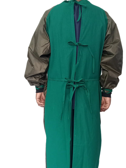 ACS COTTON IMPERVIOUS SURGICAL GOWN SINGLE FLAP