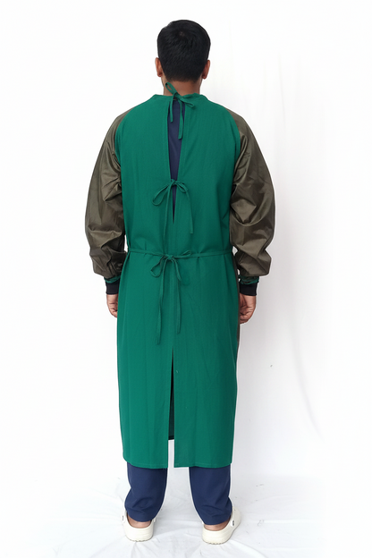 ACS COTTON IMPERVIOUS SURGICAL GOWN SINGLE FLAP