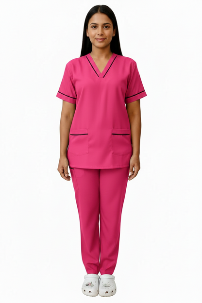 UNISEX V-PIPING PATTERN