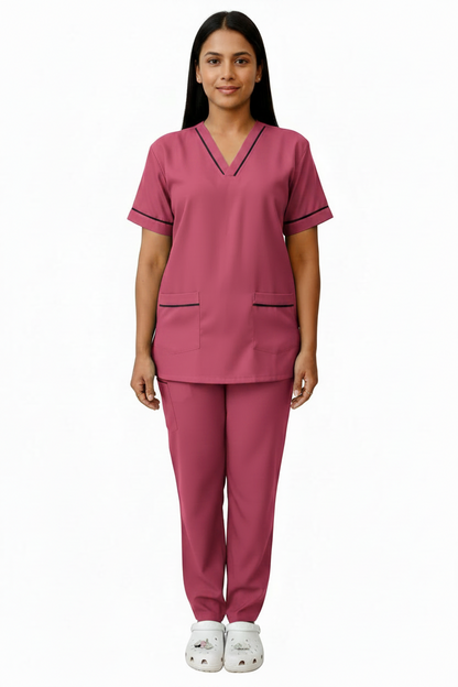 UNISEX V-PIPING PATTERN