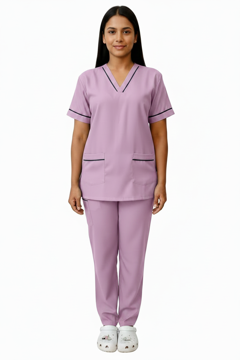 UNISEX V-PIPING PATTERN