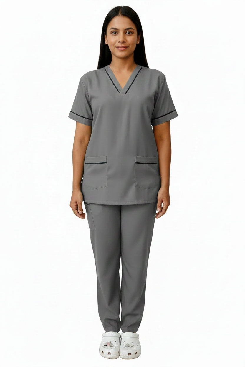 UNISEX V-PIPING PATTERN