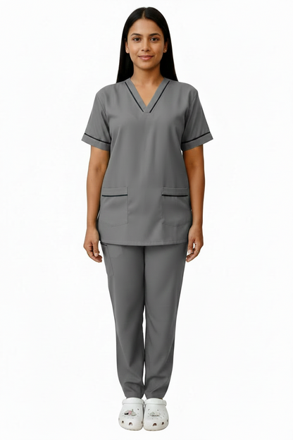 UNISEX V-PIPING PATTERN