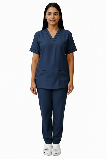 UNISEX V-PIPING PATTERN