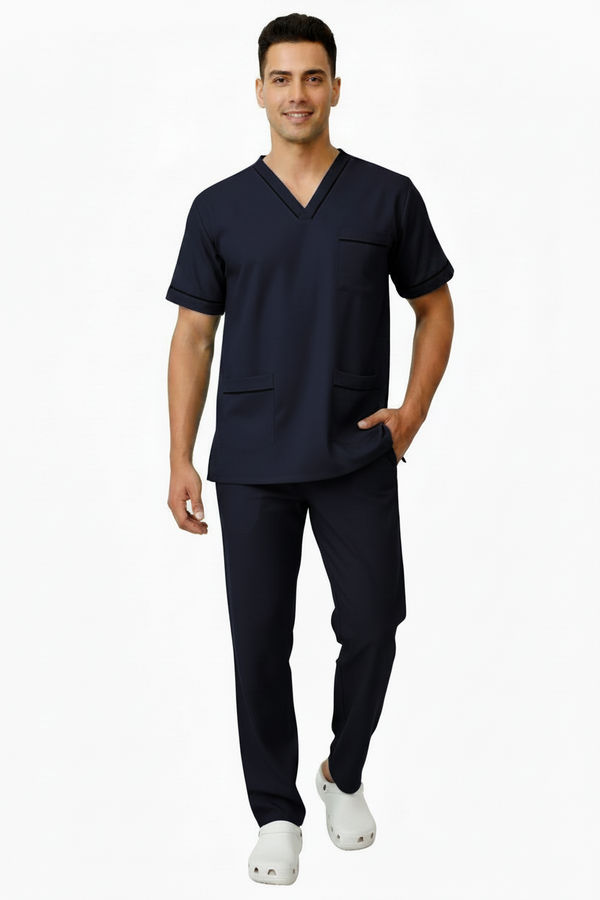 UNISEX V-PIPING PATTERN