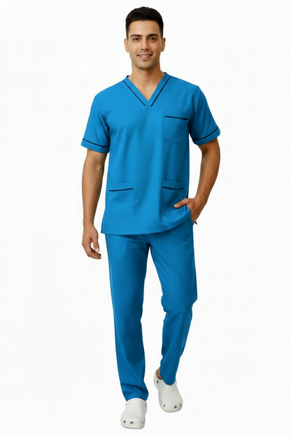 UNISEX V-PIPING PATTERN