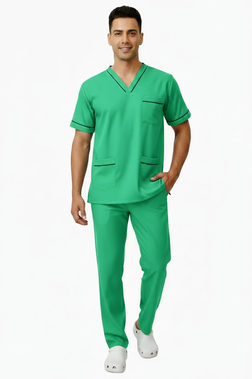 UNISEX V-PIPING PATTERN