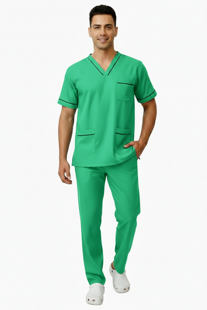 UNISEX V-PIPING PATTERN