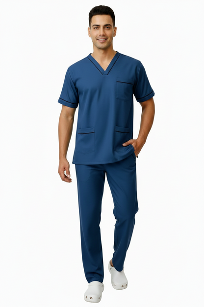 UNISEX V-PIPING PATTERN