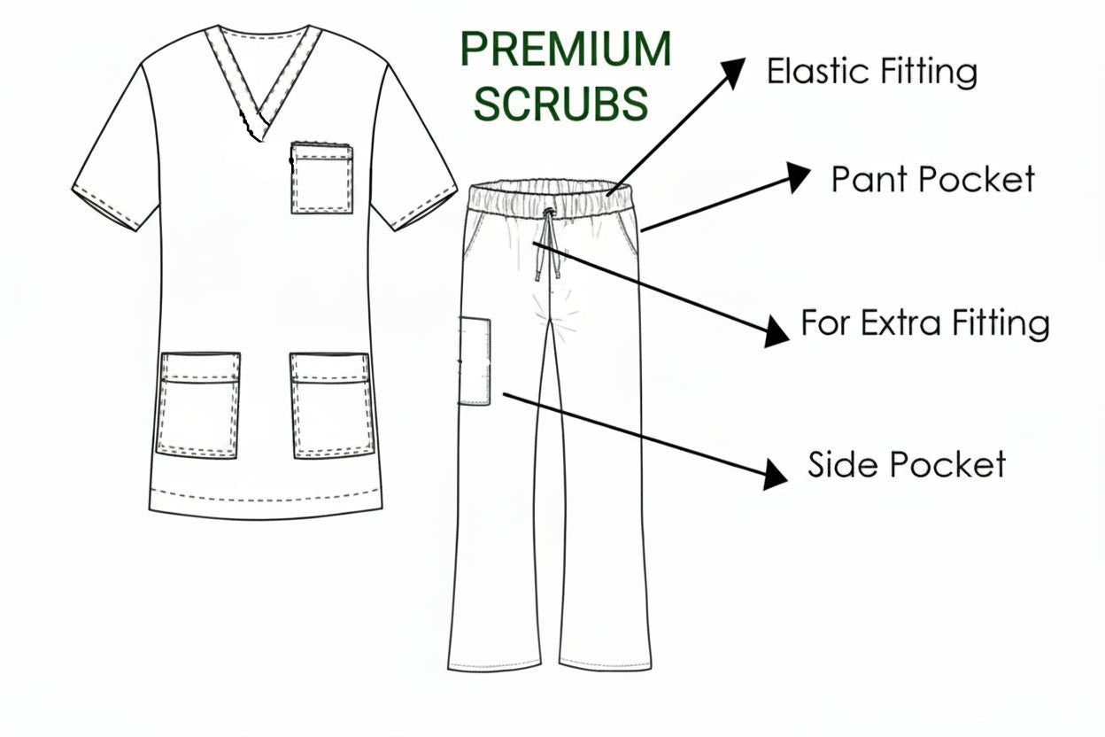RAYTON Womens Scrubs