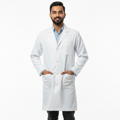 VISCO LAB COAT KNEE LENGTH