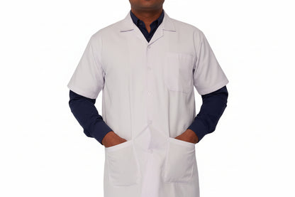 VISCO LAB COAT HALF SLEEVES