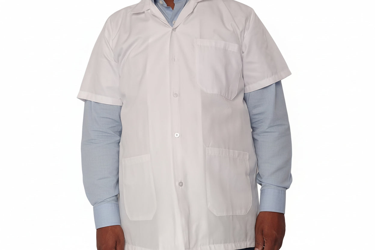 VISCO LAB COAT HALF SLEEVES