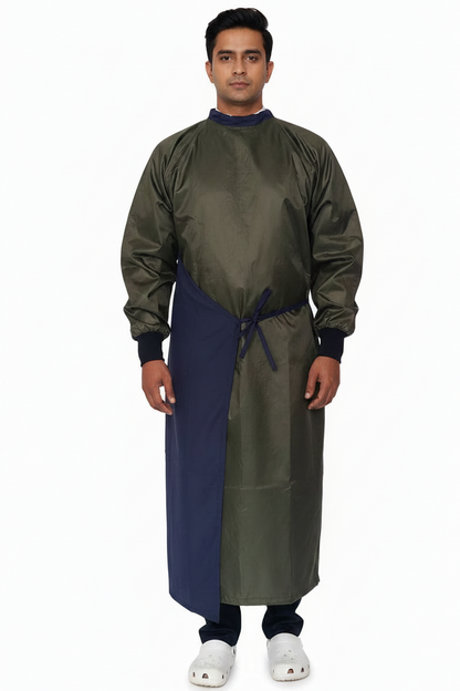 VISCO IMPERVIOUS SURGICAL GOWN DOUBLE FLAP
