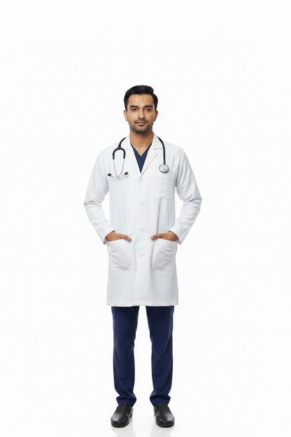 VISCO LAB COAT KNEE LENGTH