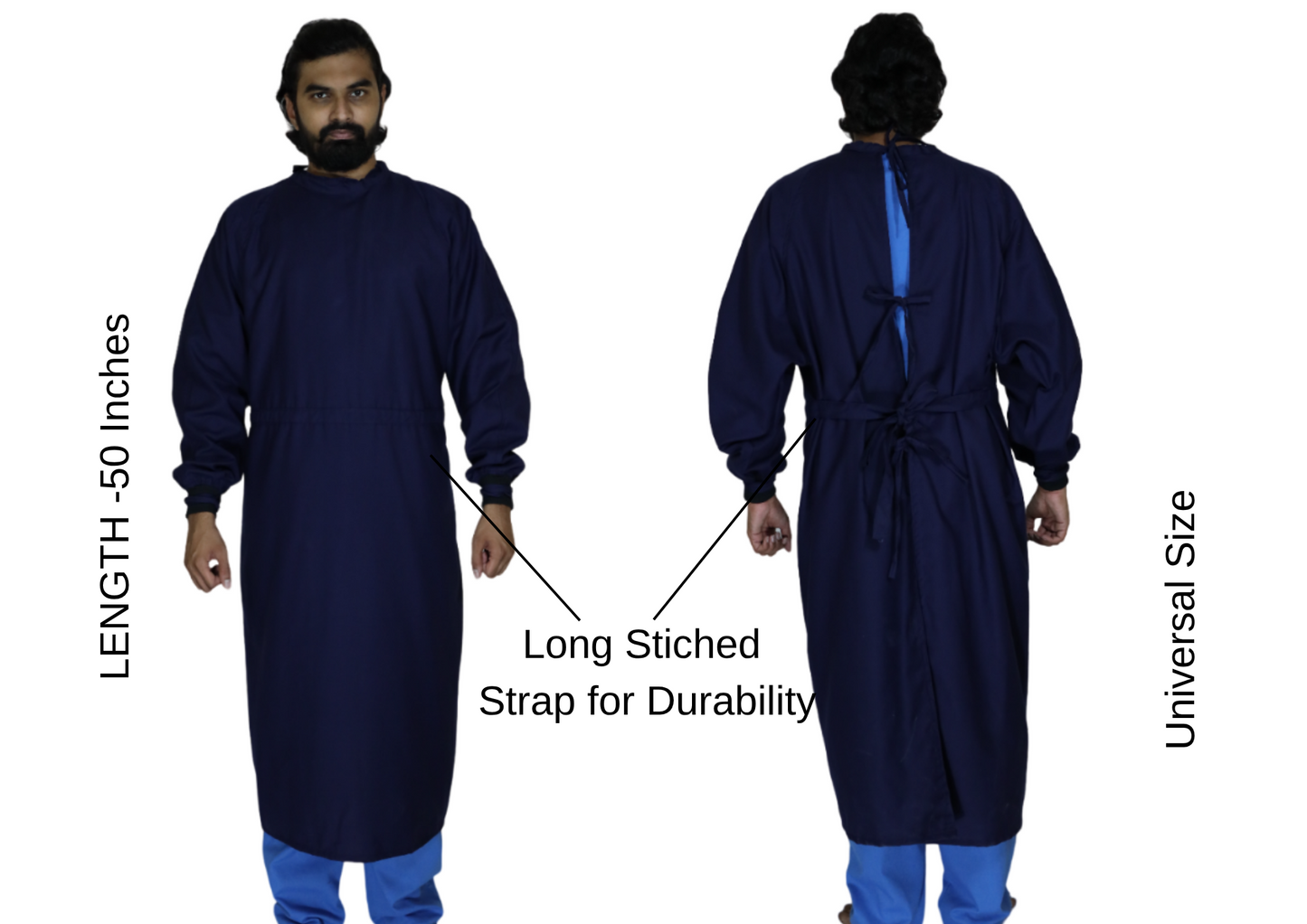 VISCO SURGICAL GOWN SINGLE FLAP