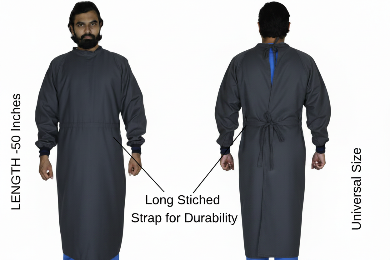 VISCO SURGICAL GOWN SINGLE FLAP
