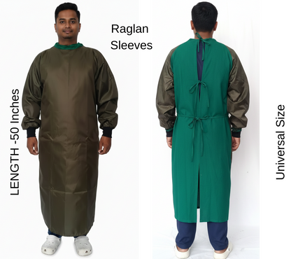 ACS COTTON IMPERVIOUS SURGICAL GOWN SINGLE FLAP