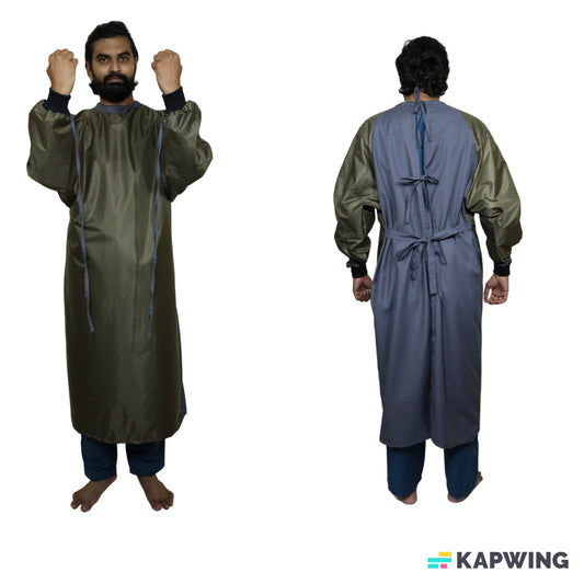 VISCO IMPERVIOUS SURGICAL GOWN SINGLE FLAP