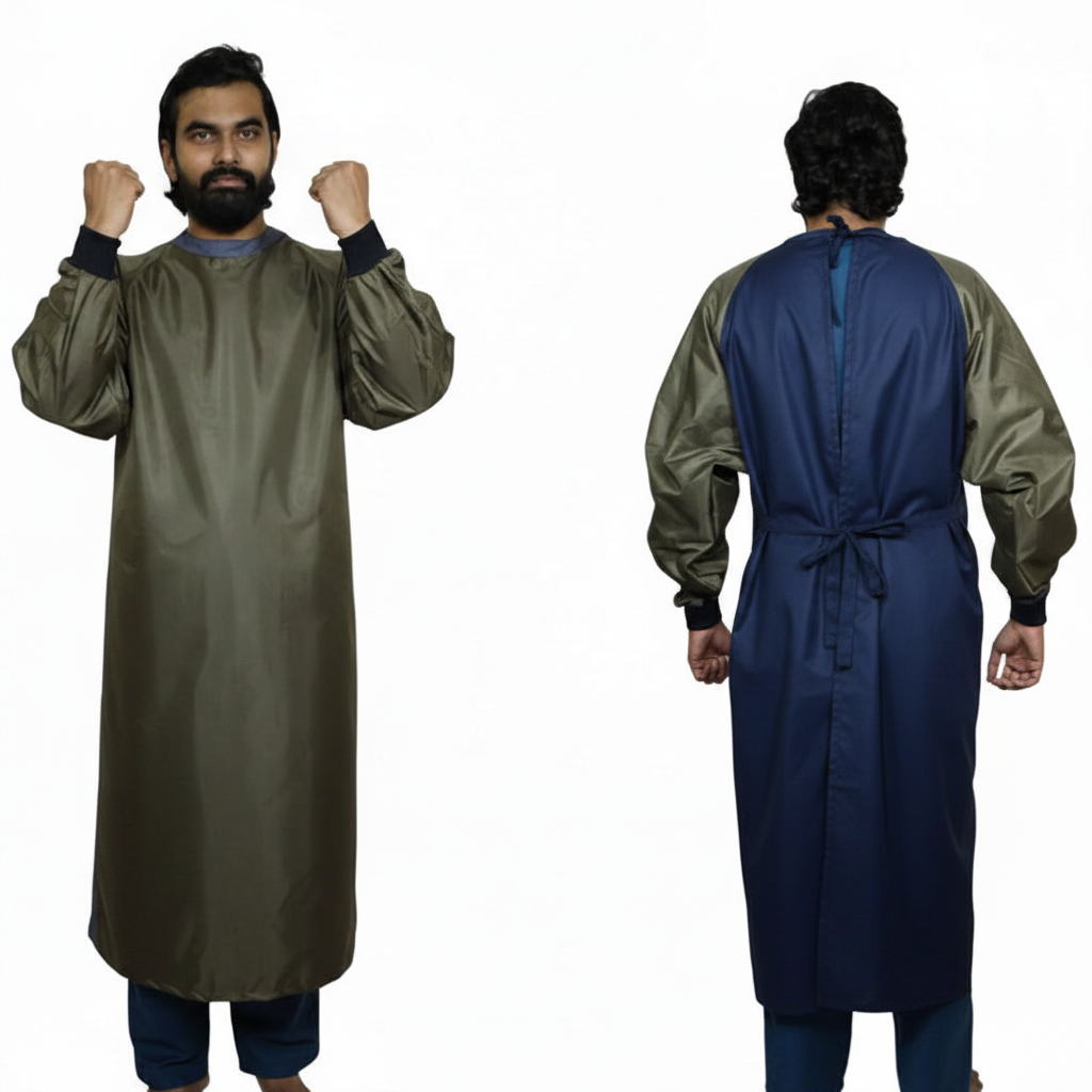 VISCO IMPERVIOUS SURGICAL GOWN SINGLE FLAP