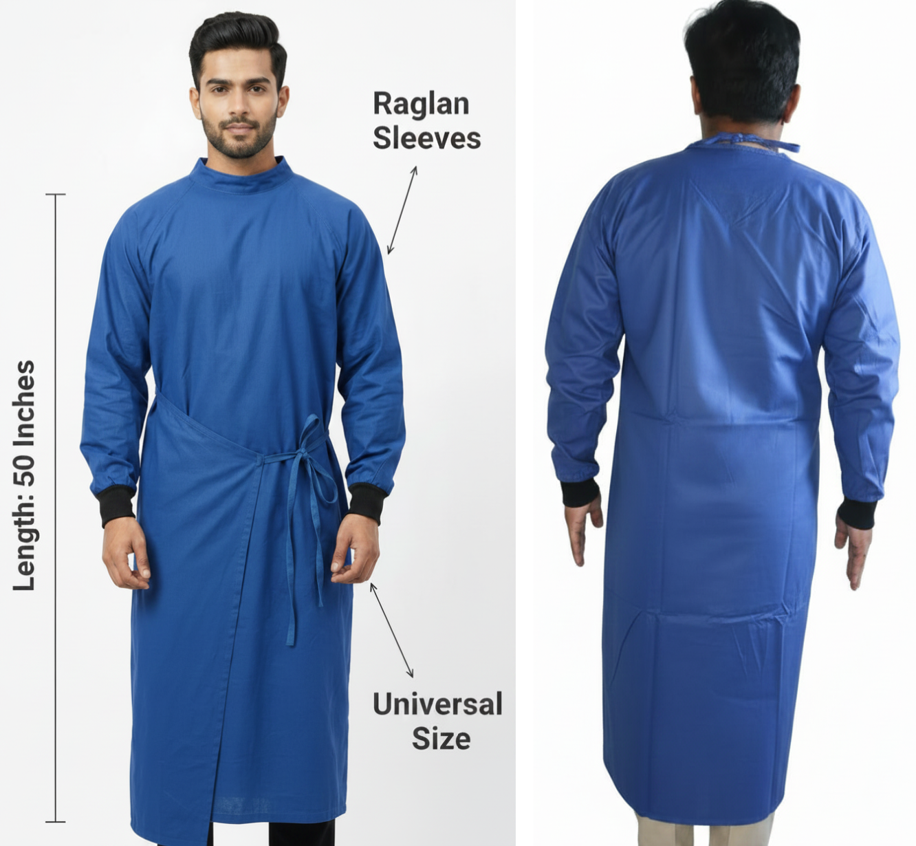 VISCO SURGICAL GOWN DOUBLE FLAP
