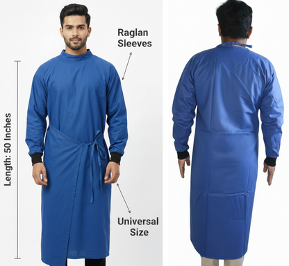 VISCO SURGICAL GOWN DOUBLE FLAP