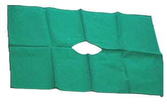 COTTON GYNEC HOLE SHEET 54X80 Inches(10x8 OVAL Hole