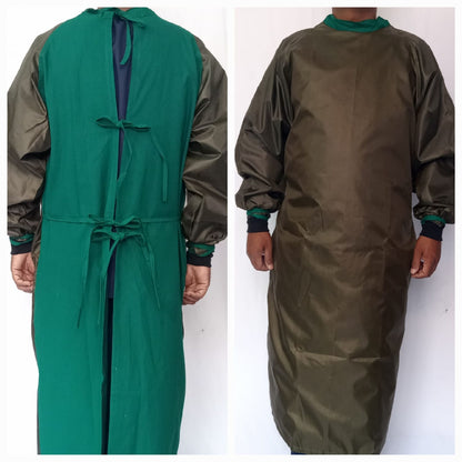 ACS COTTON IMPERVIOUS SURGICAL GOWN SINGLE FLAP