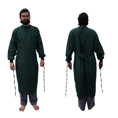 VISCO SURGICAL GOWN SINGLE FLAP