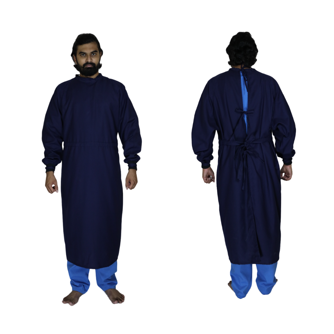 VISCO SURGICAL GOWN SINGLE FLAP