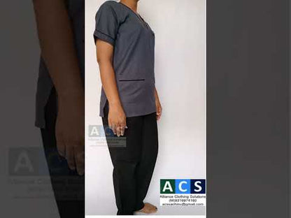 UNISEX V-PIPING PATTERN