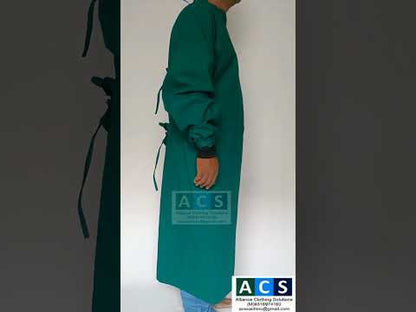 ACS COTTON SURGICAL GOWN SINGLE FLAP